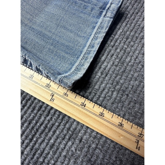 Miss Me Jeans Womens 28 Cropped Embroidered Pocket Distressed Denim‎ Denim Pants - Picture 2 of 8